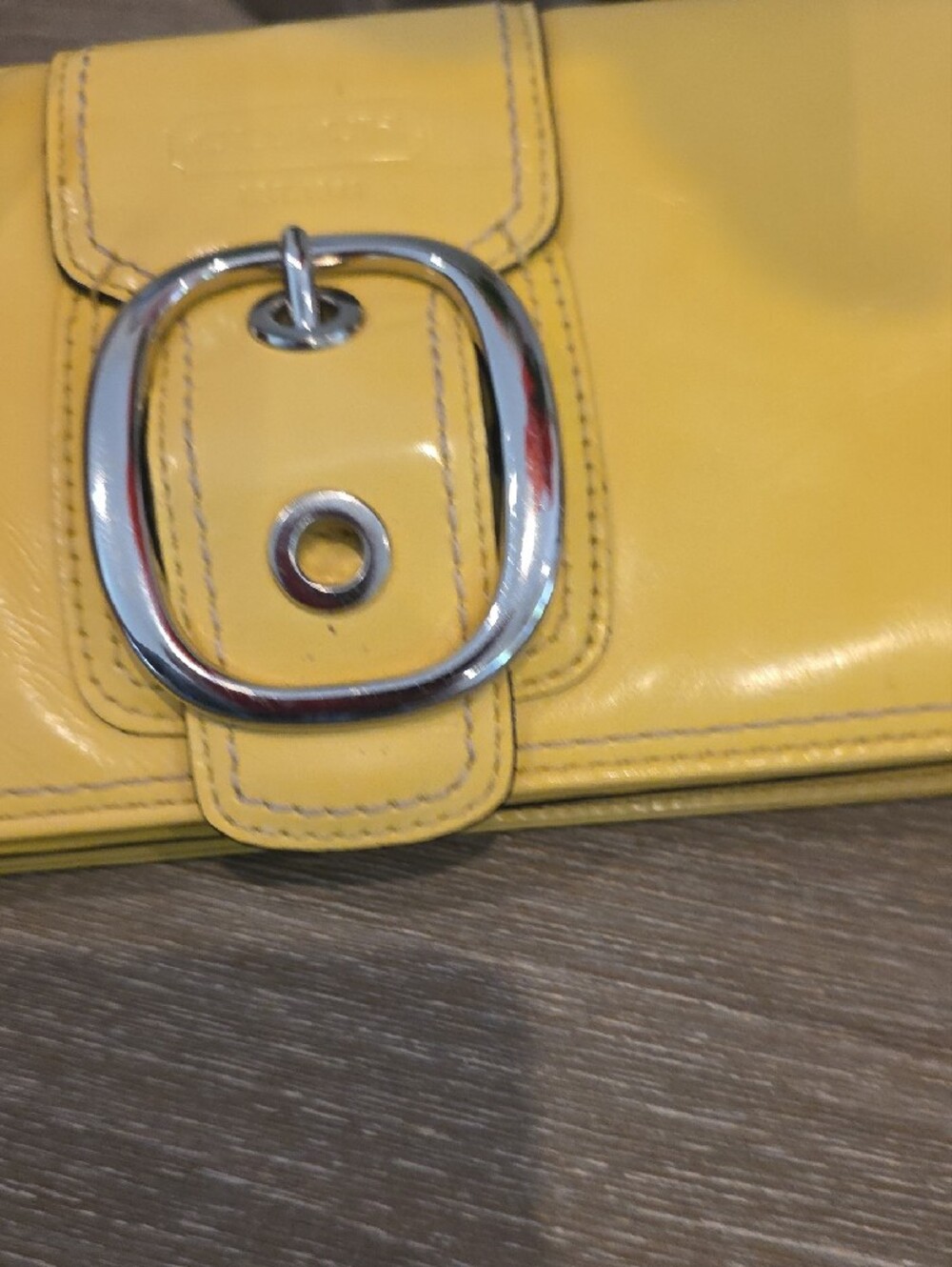 Coach Yellow Bleecker Clutch - Picture 4 of 9